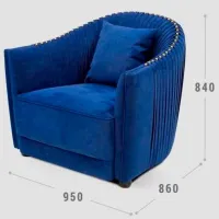 Set de canapele Confort N-10213 (N-10213) Stofă / Dark Blue photo 4