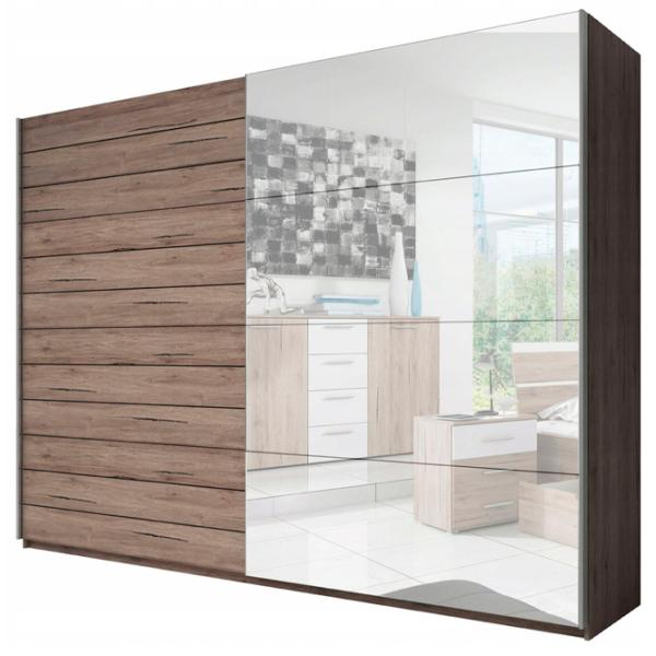 Dulap Helvetia Galaxy 24M0EA59 270 x 61 x 210 / PAL / Stejar Sanremo Întunecat photo 2
