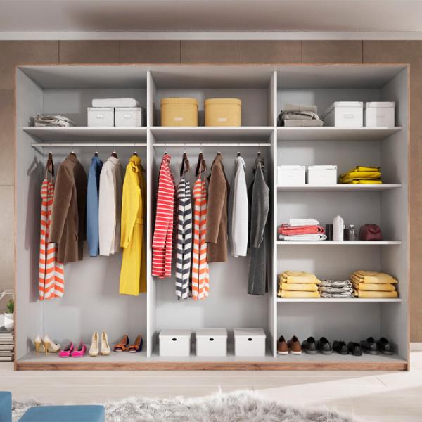 Dulap Helvetia Galaxy 24M0EA59 270 x 61 x 210 / PAL / Stejar Sanremo Întunecat photo 6