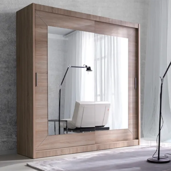 Dulap Helvetia Alfa 220E1517 180 x 61 x 215 / PAL / Stejar Sanremo Deschis photo 2