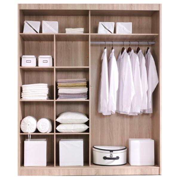 Dulap Helvetia Alfa 220E1517 180 x 61 x 215 / PAL / Stejar Sanremo Deschis photo 3
