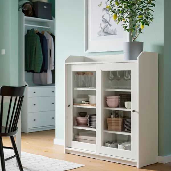 Kухонный шкаф Ikea Hauga White / Стекло photo 2