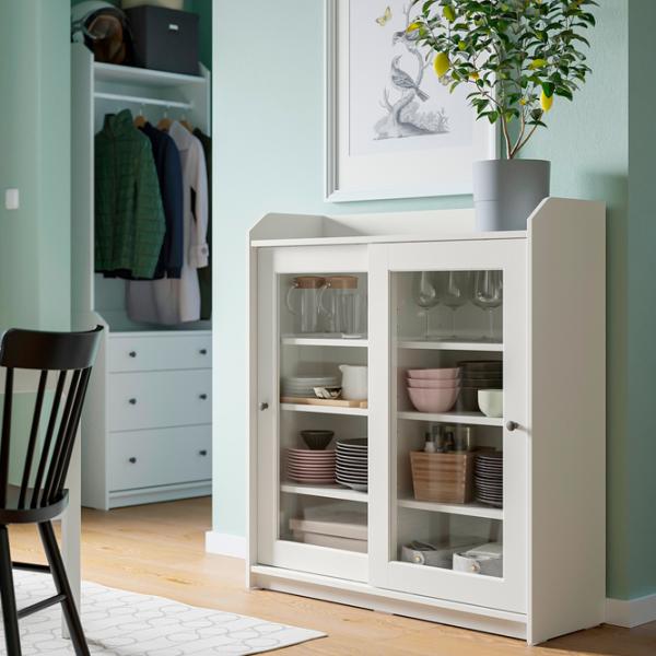 Kухонный шкаф Ikea Hauga White / Стекло photo 2