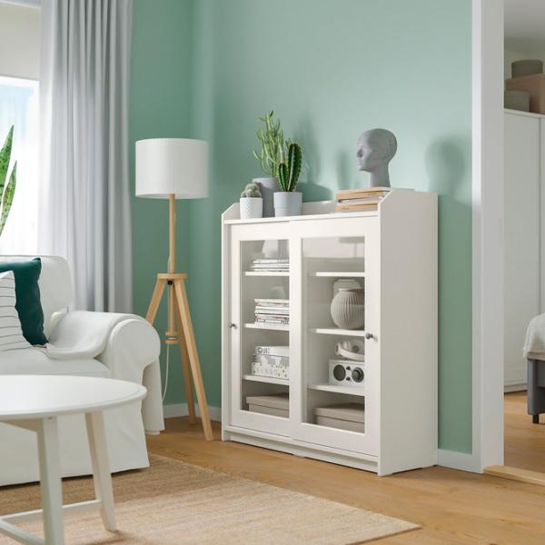 Kухонный шкаф Ikea Hauga White / Стекло photo 3