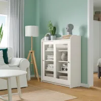 Dulap de bucătărie Ikea Hauga White / Sticlă photo 3