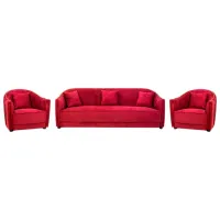 Set de canapele Confort N-10213 (N-10213) Stofă / Red