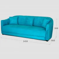Set de canapele Confort N-10213 (N-10213) Stofă / Light Blue photo 3
