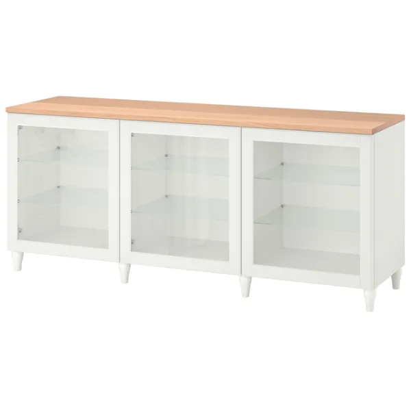 Dulap de bucătărie Ikea Besta/Ostvik/Kabbarp White / Sticlă photo 1 Dulap de bucătărie Ikea Besta/Ostvik/Kabbarp White / Sticlă photo 1