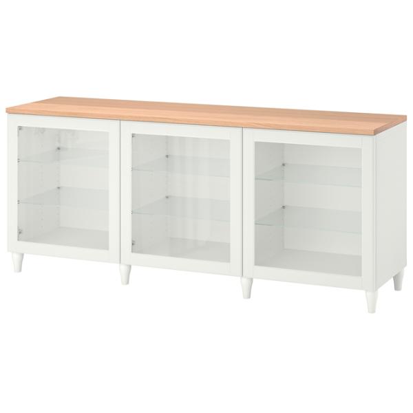 Dulap de bucătărie Ikea Besta/Ostvik/Kabbarp White / Sticlă photo 1 Dulap de bucătărie Ikea Besta/Ostvik/Kabbarp White / Sticlă photo 1