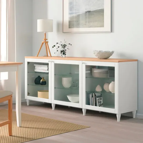 Dulap de bucătărie Ikea Besta/Ostvik/Kabbarp White / Sticlă photo 2 Dulap de bucătărie Ikea Besta/Ostvik/Kabbarp White / Sticlă photo 2