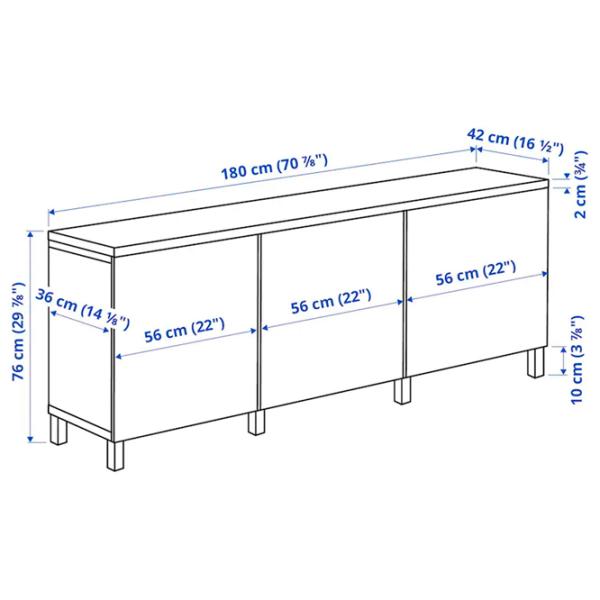 Dulap de bucătărie Ikea Besta/Ostvik/Kabbarp White / Sticlă photo 4 Dulap de bucătărie Ikea Besta/Ostvik/Kabbarp White / Sticlă photo 4