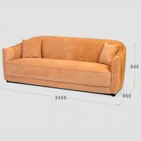 Set de canapele Confort N-10213 (N-10213) Stofă / Yellow photo 3