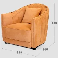 Set de canapele Confort N-10213 (N-10213) Stofă / Yellow photo 4