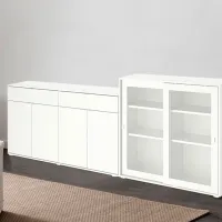 Dulap de bucătărie Ikea Vihals White / Sticlă photo 2