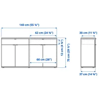 Dulap de bucătărie Ikea Vihals White / Sticlă photo 4