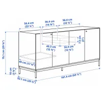 Dulap de bucătărie Ikea Boastad Brown / Sticlă photo 5