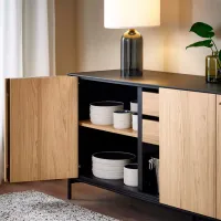 Dulap de bucătărie Ikea Boastad Brown / Sticlă photo 6