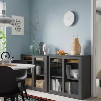 Dulap de bucătărie Ikea Vihals Gray / Sticlă photo 2