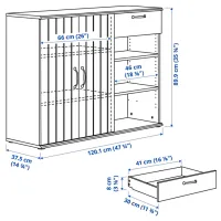 Kухонный шкаф Ikea Skruvby Серый / ДСП photo 3