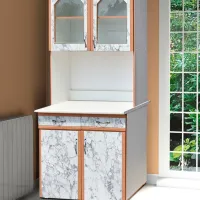 Dulap de bucătărie Marcel Prod L90 White / Sticlă photo 4
