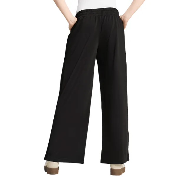Pantaloni sportivi pentru femei Puma Wardrobe Ess Relaxed Low Rise Popper Pants Open Hem XL / Black photo 5 Pantaloni sportivi pentru femei Puma Wardrobe Ess Relaxed Low Rise Popper Pants Open Hem XL / Black photo 5
