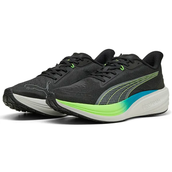 Кроссовки для мужчин Puma Darter Pro 47 / Чёрный Зелёный photo 1 Кроссовки для мужчин Puma Darter Pro 47 / Чёрный Зелёный photo 1