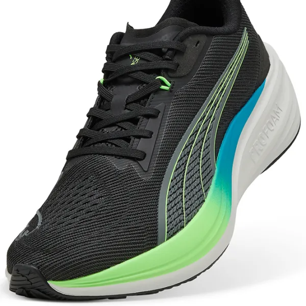 Кроссовки для мужчин Puma Darter Pro 47 / Чёрный Зелёный photo 5 Кроссовки для мужчин Puma Darter Pro 47 / Чёрный Зелёный photo 5