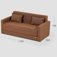 Set de canapele Confort N-1 M (1224448) Stofă / Brown photo 2