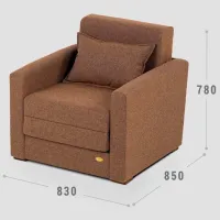 Set de canapele Confort N-1 M (1224448) Stofă / Brown photo 4