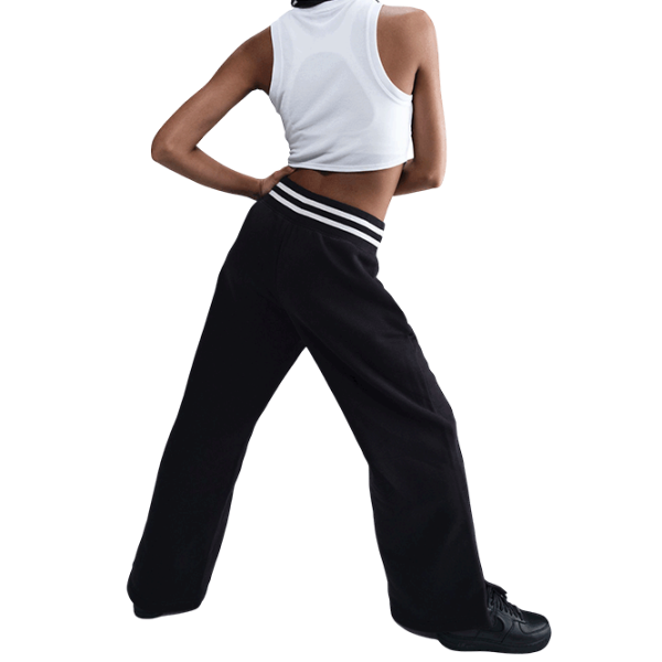 Pantaloni sportivi pentru femei Nike Sportswear Phoenix Fleece High-Waisted Graphic Wide-Leg Pants XS / Black photo 2 Pantaloni sportivi pentru femei Nike Sportswear Phoenix Fleece High-Waisted Graphic Wide-Leg Pants XS / Black photo 2