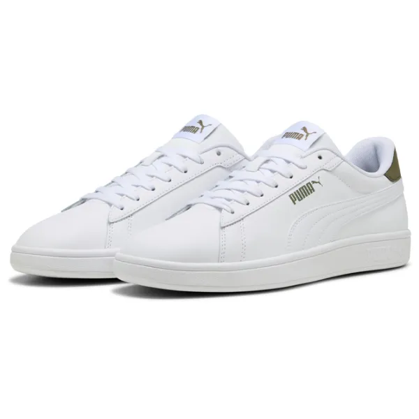 Кеды для мужчин Puma Smash 3.0 L 47 / Белый Зеленый photo 1