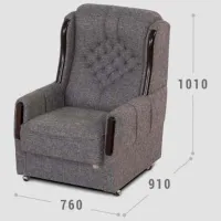 Set de canapele Confort T-1 (Relief) (1224453) Stofă / Gray photo 6