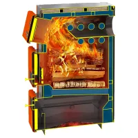 Cazan pe combustibil solid Teplodar Cupper Pro-22 (2.0) 22 kW / 220 m² photo 2