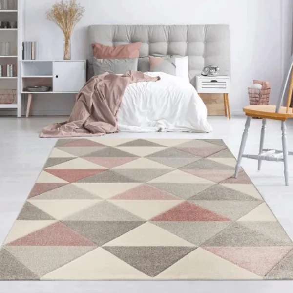 Ковер Covoare Ungheni Soho Grey Pink / Фризе photo 2