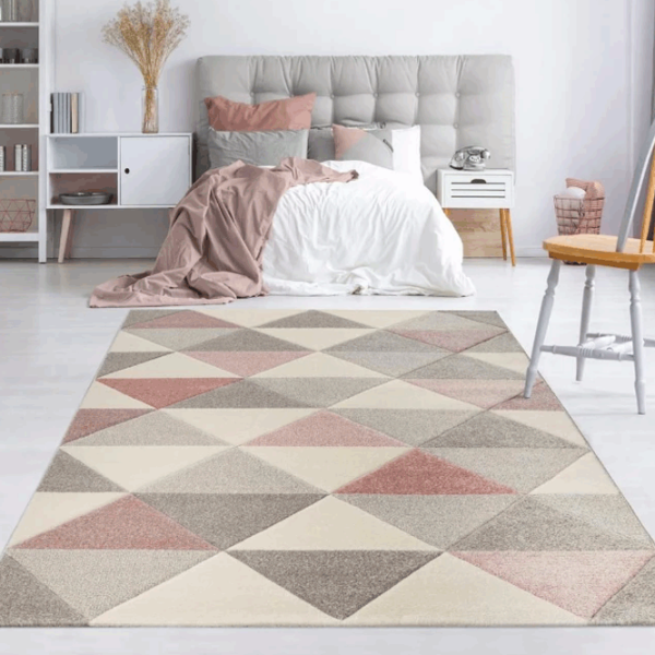 Ковер Covoare Ungheni Soho Grey Pink / Фризе photo 2