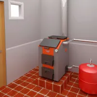 Cazan pe combustibil solid Teplodar Cupper Expert-15 15 kW / 150 m² photo 2