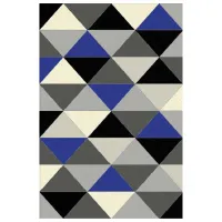 Ковер Covoare Ungheni Soho Blue Black / Фризе