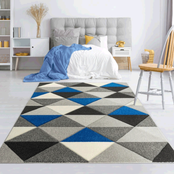 Ковер Covoare Ungheni Soho Blue Black / Фризе photo 2