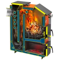 Cazan pe combustibil solid Teplodar Cupper Expert-22 22 kW / 220 m² photo 2