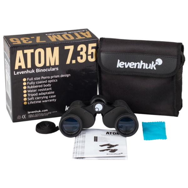 Бинокль Levenhuk Atom 7x35 Черный photo 2 Бинокль Levenhuk Atom 7x35 Черный photo 2