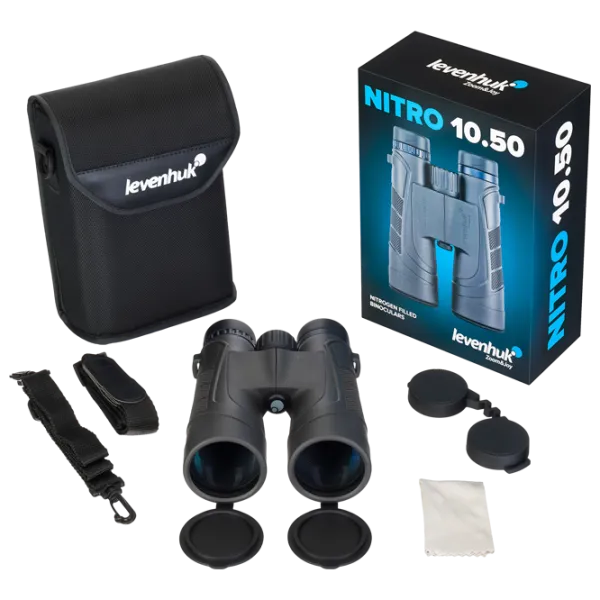 Бинокль Levenhuk Nitro 10x50 Черный photo 8