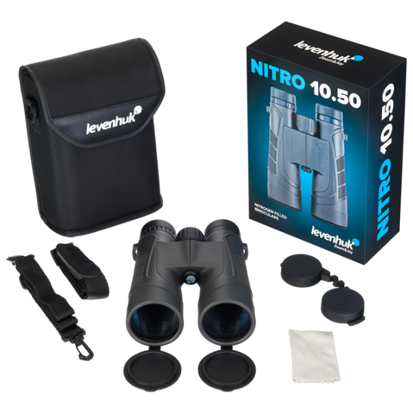 Бинокль Levenhuk Nitro 10x50 Черный photo 8