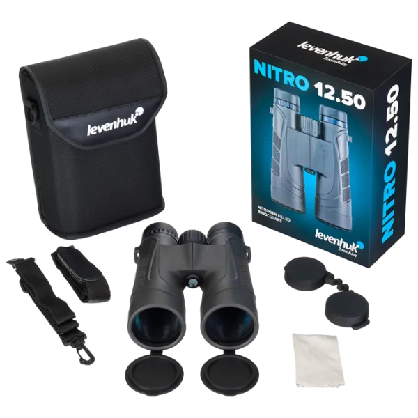 Бинокль Levenhuk Nitro 12x50 Черный photo 7 Бинокль Levenhuk Nitro 12x50 Черный photo 7