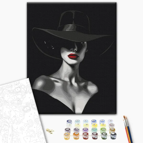 Pictură pe numere BrushMe Contrastele eleganței BS53936 50 x 40 cm / Verticală photo 2 Pictură pe numere BrushMe Contrastele eleganței BS53936 50 x 40 cm / Verticală photo 2