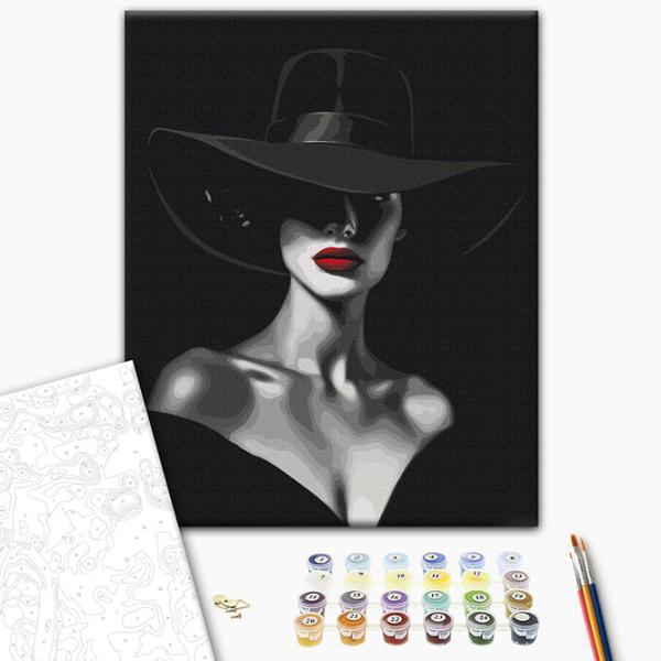 Pictură pe numere BrushMe Contrastele eleganței BS53936 50 x 40 cm / Verticală photo 2 Pictură pe numere BrushMe Contrastele eleganței BS53936 50 x 40 cm / Verticală photo 2