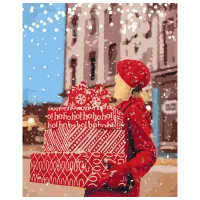 Картина по номерам BrushMe Новогоднее настроение BS52506 50 x 40 см / Вертикальная