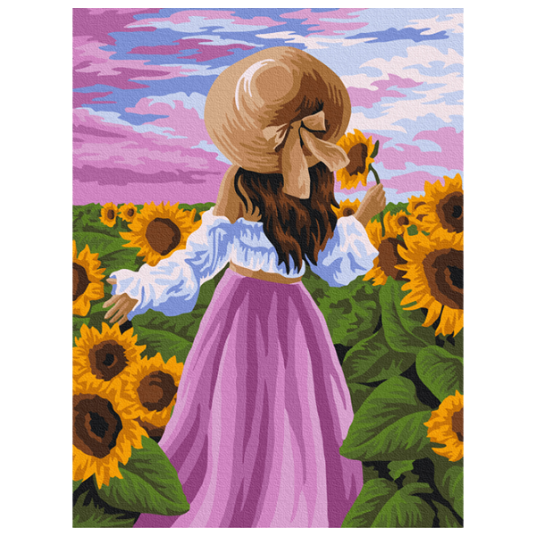 Картина по номерам BrushMe Леди в подсолнечниках RBS51571 40 x 30 cm / Вертикальная photo 1 Картина по номерам BrushMe Леди в подсолнечниках RBS51571 40 x 30 cm / Вертикальная photo 1