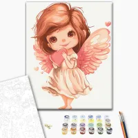 Картина по номерам BrushMe Нежный ангелочек KBS0160 40 x 30 cm / Вертикальная photo 2