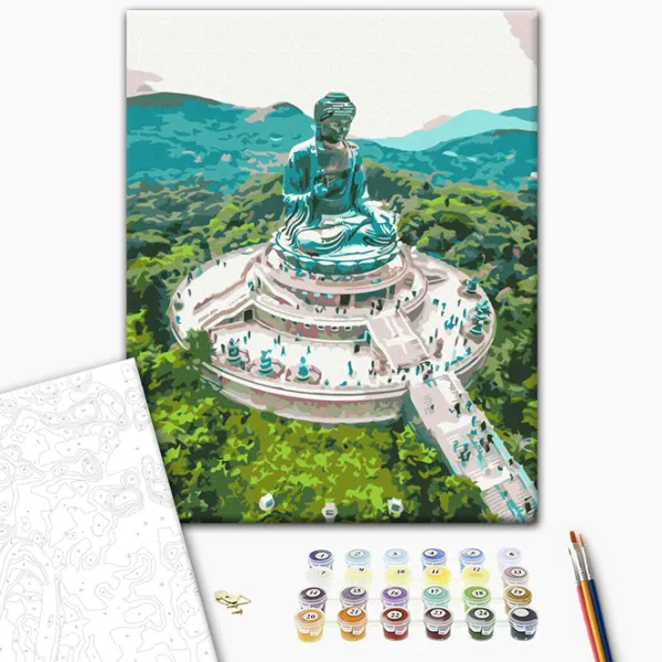 Картина по номерам BrushMe Большой Будда Тянь Тан RBS52478 40 x 30 cm / Вертикальная photo 3 Картина по номерам BrushMe Большой Будда Тянь Тан RBS52478 40 x 30 cm / Вертикальная photo 3