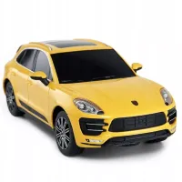 Mașină Rastar PORSCHE Macan Turbo 8600018950582 / 2.4 GHz / Black Yellow photo 3